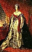 unknow artist en ung och vacker drottning victoria av stora brittranien oil painting on canvas